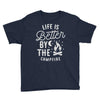 life is better by the camp fire Youth Tee