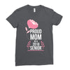 proud mom senior 2018 .. Ladies Fitted T-Shirt