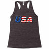 usa 3 Racerback Tank