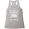 vintage made in 1985 perfectly aged a living legend Racerback Tank