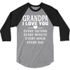 I Love You Grandpa 3/4 Sleeve Shirt