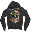 burger skull Zipper Hoodie