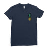 Pineapple Bomb Pocket Ladies Fitted T-Shirt
