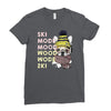 ski mood french bulldog Ladies Fitted T-Shirt