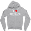 i love when my wife let me go fishing Zipper Hoodie