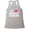 fuck breast cancer Racerback Tank