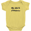 A PRINCESS Baby Bodysuit