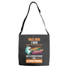 walk away i have anger issues and a serious dislike for stupid people Adjustable Strap Totes