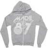 made in 1987 Zipper Hoodie