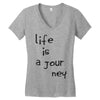 life is a journey Women's V-Neck T-Shirt