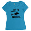 get to da choppa Women's Triblend Scoop T-shirt