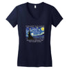 Vincent Van Gogh The Starry Night Women's V-Neck T-Shirt