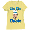 kiss the cook Ladies Fitted T-Shirt