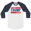 Re-Elect Donald Trump President 2020 Make America Great Again t-shirt 3/4 Sleeve Shirt