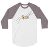 Creation of Adam Pizza 3/4 Sleeve Shirt