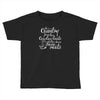 she's country from her cowboy boots Toddler T-shirt