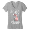 My Dad is Stronger Than Yours Women's V-Neck T-Shirt