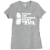pickles are cucumbers soaked in evil Ladies Fitted T-Shirt