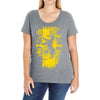 badger crest Ladies Curvy T-Shirt