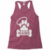 personalized paw halo Racerback Tank