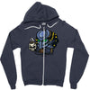 predator chest Zipper Hoodie