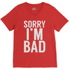 sorry i'm bad (2) V-Neck Tee