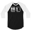 fishing   problem solved mens funny 3/4 Sleeve Shirt