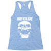 angry metal head Racerback Tank