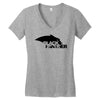 black panther logo Women's V-Neck T-Shirt