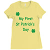 my first st patricks day Ladies Fitted T-Shirt