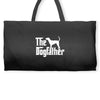 the dogfather bluetick coonhound white Weekender Totes