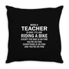 being a teacher is easy Throw Pillow