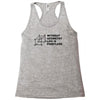 without geometry life is pointless funny math school science nerd geek Racerback Tank