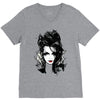 spider web V-Neck Tee