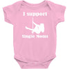 i support single moms Baby Onesie