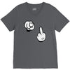 mickey fuck you rouge V-Neck Tee
