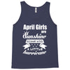 April Girls Are Sunshine Mixed With A Little Hurricane Tank Top