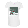 i&rsquo;d lock my bike to yours anytime Maternity Scoop Neck T-shirt