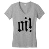 oi punk rock top long sleeve Women's V-Neck T-Shirt
