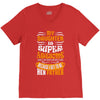 My Daughter Super Awesome Father V-Neck Tee