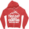 Camper Couple Man White Zipper Hoodie