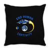 end human captivity Throw Pillow