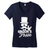 groom's posse Women's V-Neck T-Shirt