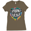 pug face Ladies Fitted T-Shirt