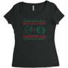 golden christmas Women's Triblend Scoop T-shirt