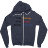 mommy daddy harrison baby name Zipper Hoodie
