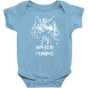 wolfs winter Baby Onesie