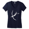 pfeil bogen archery arrow bow magic fantasy hunter schurke assasins ga Women's V-Neck T-Shirt