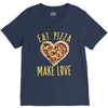 eat pizza make love V-Neck Tee