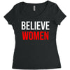 believe women Women's Triblend Scoop T-shirt